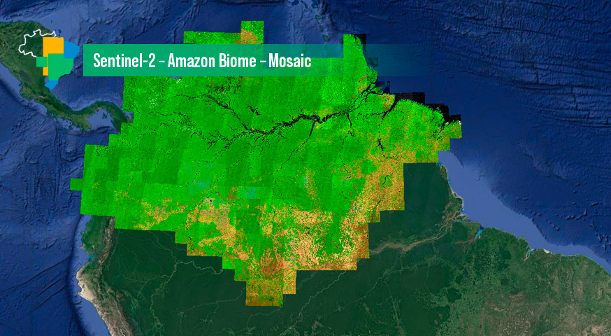 Sentinel-2 – Amazon Biome – Mosaic