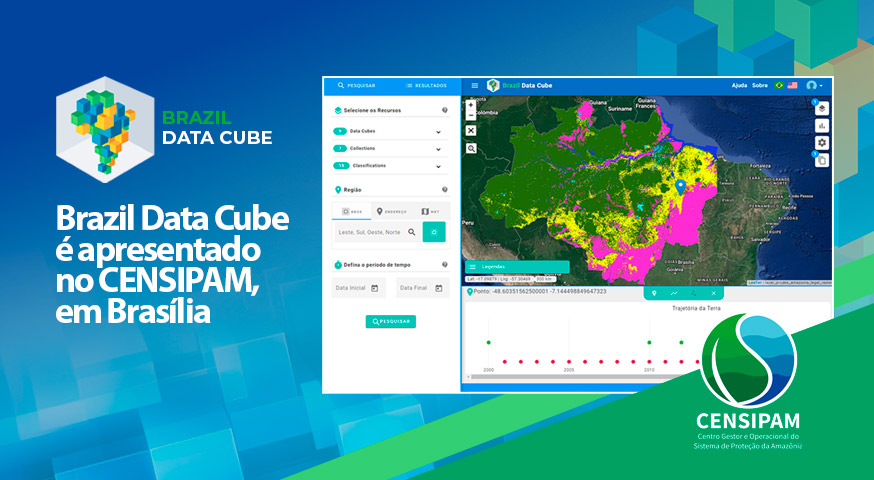 Brazil Data Cube é apresentado no CENSIPAM, em Brasília.